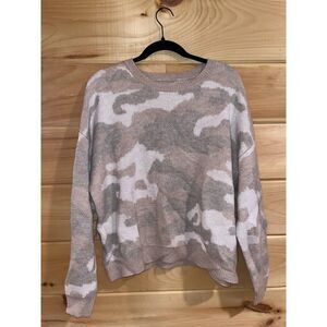 Women's Pink Camo Sweater